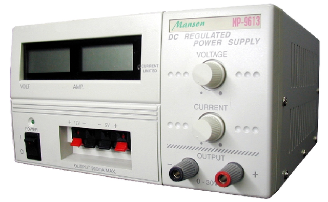 Manson NP-9613 0-30V 3A Power Supply with Current Limit